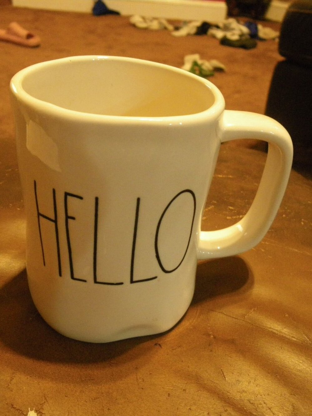 Rae Dunn Large Ceramic Coffee Tea Mug “HELLO”
